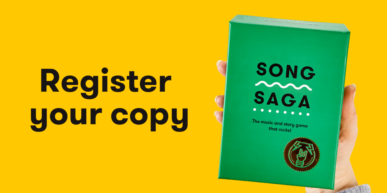 Song Saga, register song saga, party game, music game, song game, story game, storytelling game, songsaga, saga song